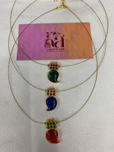 Combo Mango Palak Invisible Necklace