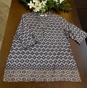 Patterned Tunic Top