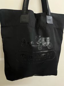 Coach Black Leatherware Tote Bag