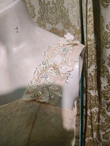 Elegant Cream Lace Party Dress