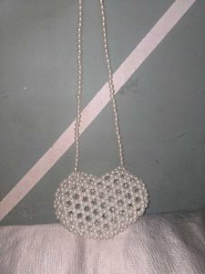 Beaded Heart ❤️ Shape Bag