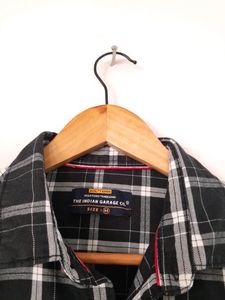 (The Indian Garage) Black Casual Shirt (Men&#39;s)