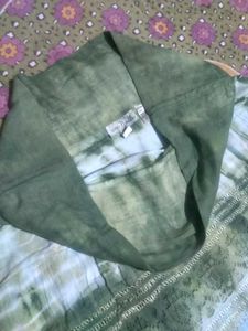 Green Tie-Dye Ethnic Skirt