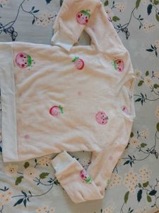 Cute Strawberry Print Sweatshirt