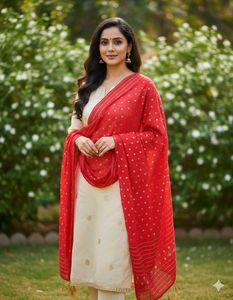 Red & Gold Dupatta