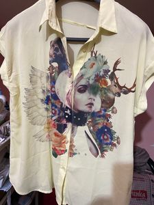 Lime Colour Madame Shirt Size-XXL