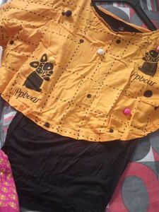 Cute Graphic Print Top