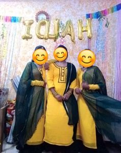 Yellow Set With Jwellery