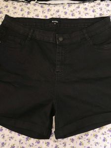 Zudio New Denim Black Shorts