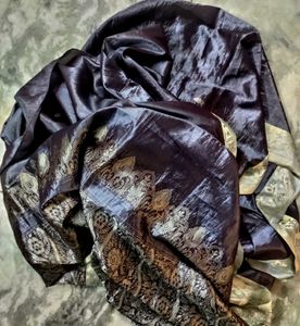Beautiful Lavender Colour Banarasi Silk Sar