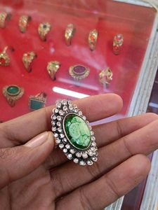 Green Stone Fashion Ring