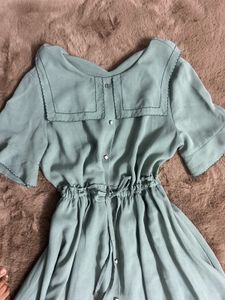 Collar Midi Dress