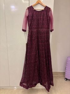 Elegant Maroon Ethnic Gown