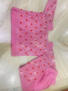 Pink Embellished Salwar Kameez Suit