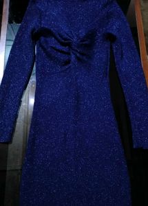 Sparkly Blue Mini Dress