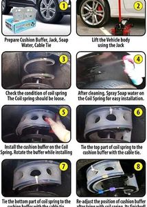 AutoCUE PU Coil Spring Buffer For Cars