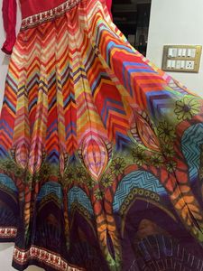 Colorful Embroidered Anarkali Dress