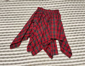Red Plaid Skirt