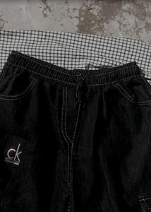 CK Black Cargo Pants