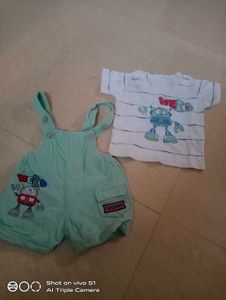 Dungree With T Shirt