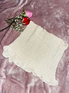 Cute Cream Tube Top