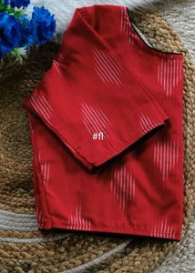 Ikkat Boat Neck Blouse