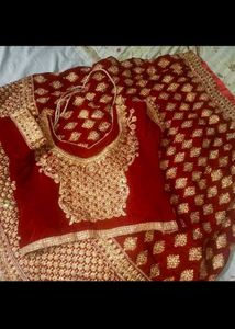 Embroidered Maroon Velvet Suit