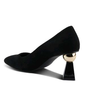 Macy Alfani&#39;s First Copy Golden Ball Bottom Heels