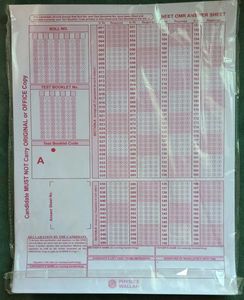 OMR Answer Sheet - Practice Exams