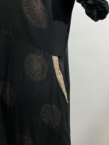 Black Printed Long Dress