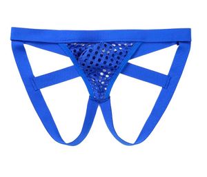 Blue mesh jockstrap