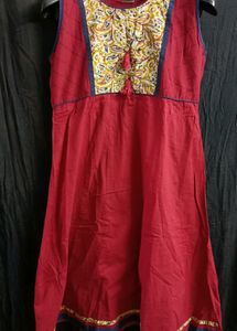 Cotton Red Kurthi