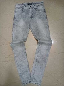 Stylish Gray Denim Jeans