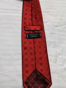 Bagutta By Bentley Red Patterned Silk Tie