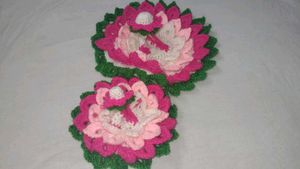 Handcrafted Krishna Dress Set lotus flower dess