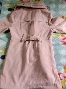 Beautiful Peach Colour Long Coat