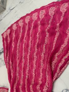 Pink Embroidered Anarkali Dress