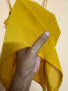 Mustard Yellow Strappy Sleeveless Top