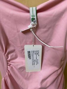 Pink Strap Fit &amp; Flare Dress