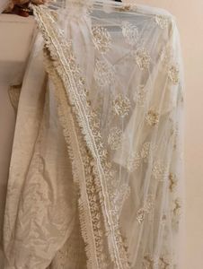 Punjabi Suit With Beautiful Net Dupatta✨