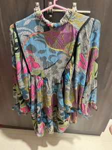 Colorful Patterned Blouse