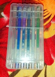 Gel Pen Set - Rainbow Colors! With Box