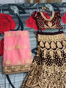 Bridal Lehenga Choli Dupatta set
