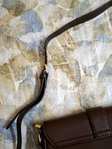 Chocolate Imported Leather Sling