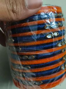 Bangle Set - Orange &amp; Blue