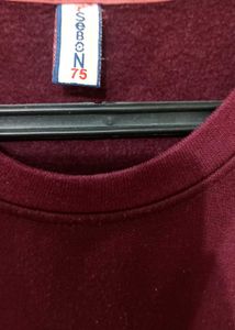Maroon sweatshirt