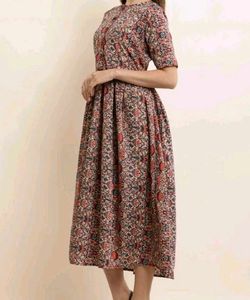 ❗Sale❗4(Strechable)Floral Print Midi Dresses🌷