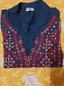 Embroidered Mirror Work Tunic