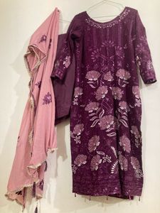 Embroidered Kurta Set