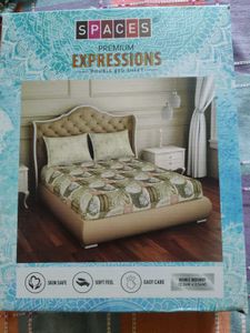 Premium Floral Double Bedsheet from Spaces brand